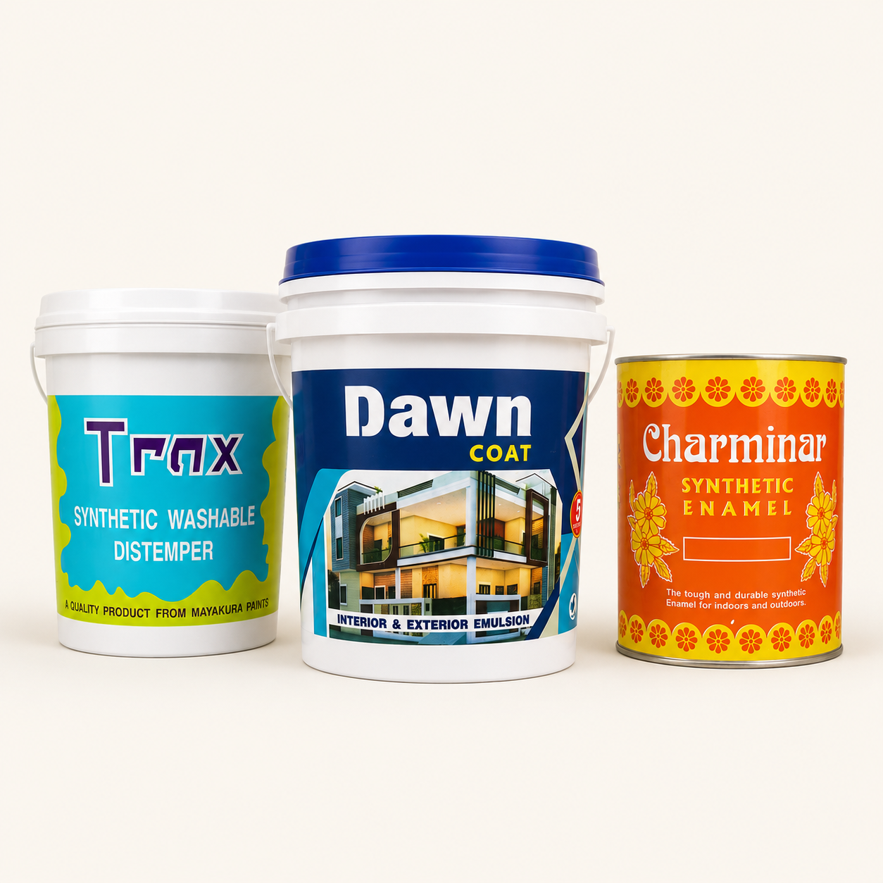Dawn Coat, Trax and Charminar product trio